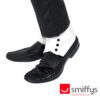 1920s Gangster Shoe Spats Men's Costume Accessory - White with Black Buttons