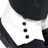 1920s Gangster Shoe Spats Men's Costume Accessory - White with Black Buttons - Image 3