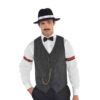 1920's Roaring Garter Armbands Men's Costume Accessory - Black & Red - 2pc - Image 3