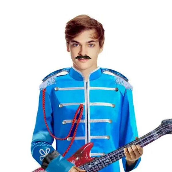 1960's Beatles Paul Mccartney Men's Blue Sergeant Peppers Band Costume - Image 2