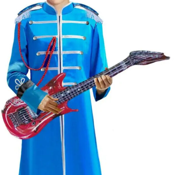 1960's Beatles Paul Mccartney Men's Blue Sergeant Peppers Band Costume - Image 3