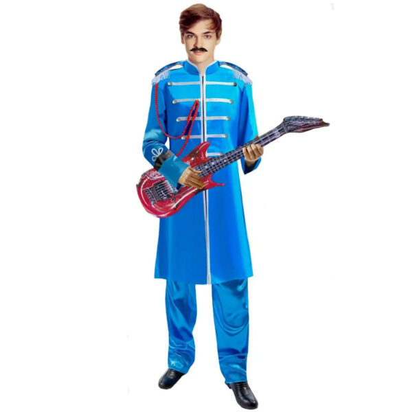 1960's Beatles Paul Mccartney Men's Blue Sergeant Peppers Band Costume
