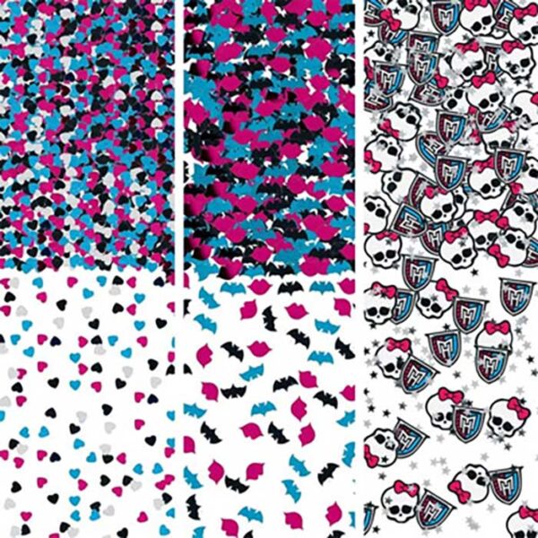 Monster High Licensed Birthday Party Tableware Pack for 8 Guests w Tablecover + Free Confetti - Image 5