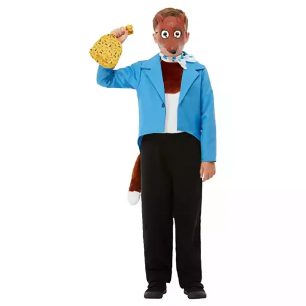 Fantastic Mr Fox Kit Boy Roald Dahl Book Week Costume Accessory Mask Tail