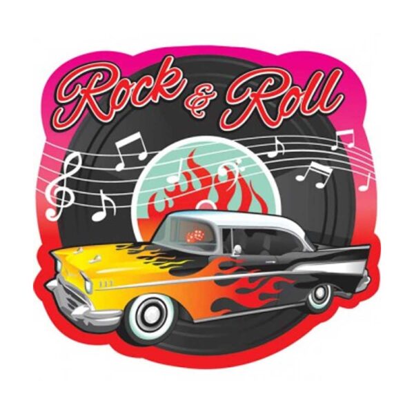 50s RocknRoll Bulk Party Cutout 3 count - Glossy Paper - Image 2