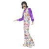 60s 70s Groovy Hippie Costume Suit for Men with Waistcoat, Shirt & Trousers S: M - Image 5