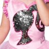 Barbie Princess Deluxe Sparkle Girls Costume Pink and Silver S:4-6y - Image 3