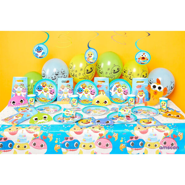 Baby Shark Kids Party Supplies - Round Foil Balloon 18" - Image 3