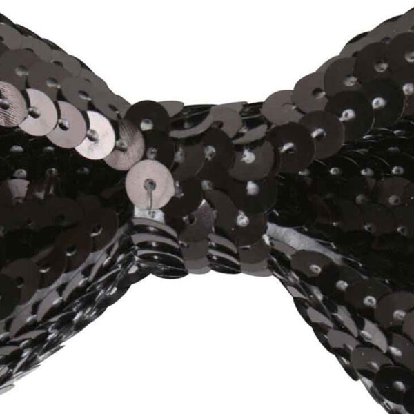 Sequin Bow Tie Adult Black Sequin Bow Tie Adult Black