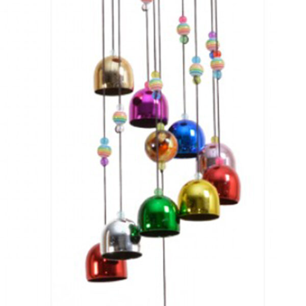 Colourful Bells Windchime - Home & Garden Hanging Decoration Gift - 60cm - Image 4