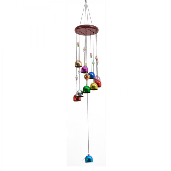 Colourful Bells Windchime - Home & Garden Hanging Decoration Gift - 60cm