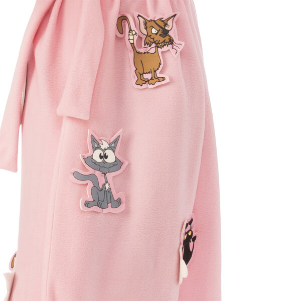 Crazy Cat Lady Women’s Dressing Gown Costume with Wig - Std - Image 3