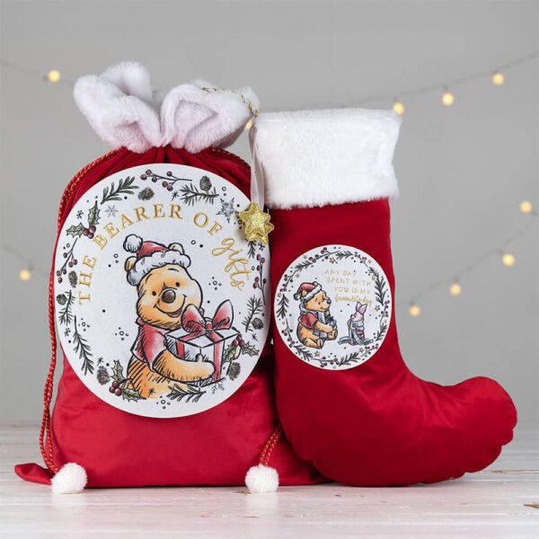 Disney Christmas: Winnie the Pooh Christmas - Stocking 'Favourite Day' - Height: 65 cm - Image 2