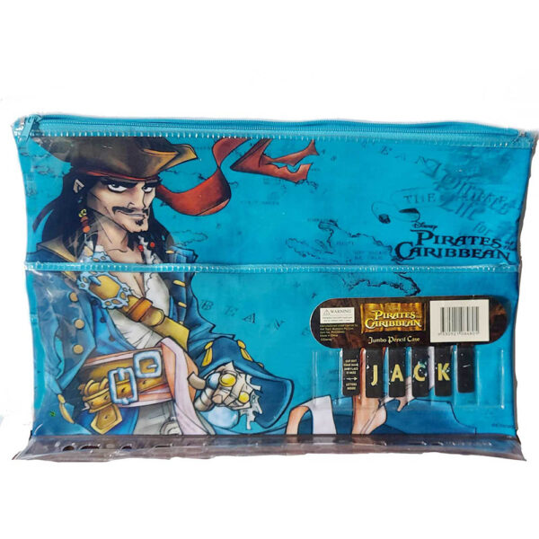 Pirates of the Caribbean Disney Jumbo Pencil Case Licensed 2-Zip Pouch