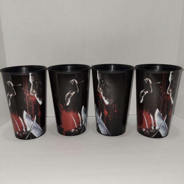 Freddy Vs. Jason Licensed Halloween Plastic Cups (4 Count) Halloween Party Supplies - Image 5