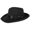 Gangster Deluxe Pinstripe Black Hat - Men's Costume Accessory - Image 3