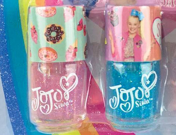 JoJo Siwa Licensd Glitter Nail Polish for Girls - 3 Pack Ages 5+ - Image 4