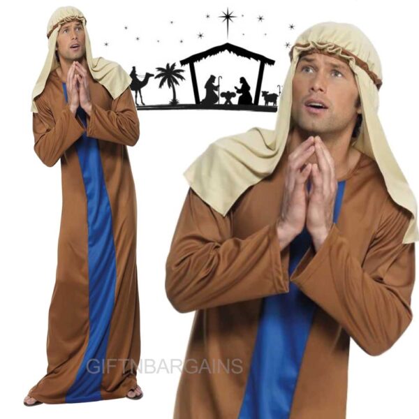 BIBLICAL COSTUME MEN'S JOSEPH SHEPHERD NATIVITY COSTUME - MEDIUM