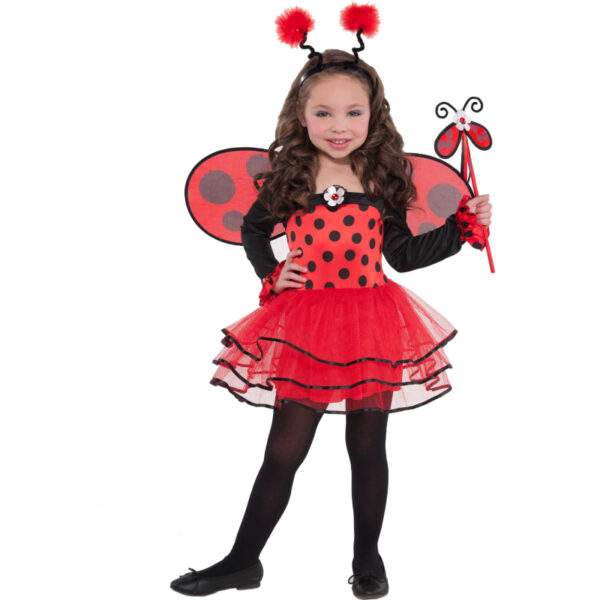 Red Lady Bug Costume Ballerina 3-4 Years Girls Fancy Dress