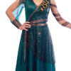 Medusa Enchantress Women's Halloween Costume with Serpent Headdress M/L - Image 3
