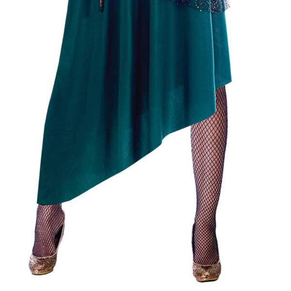 Medusa Enchantress Women's Halloween Costume with Serpent Headdress M/L - Image 4