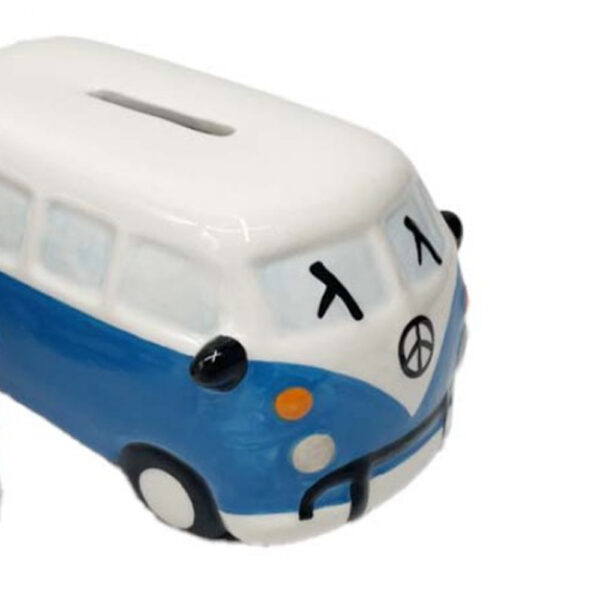 Money Savings Coin Bank - Combi Van VW Retro Vintage - 16cm - Image 3