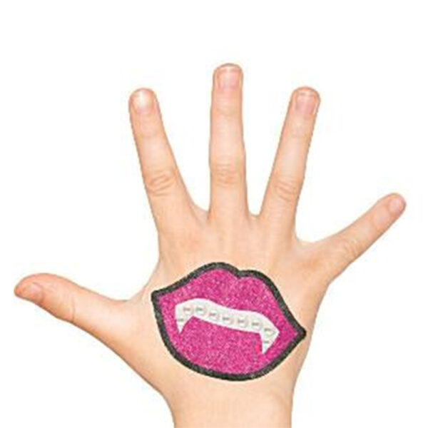 Monster High Lips Fangs Tattoo Favour - Kids Fun Body Jwellery