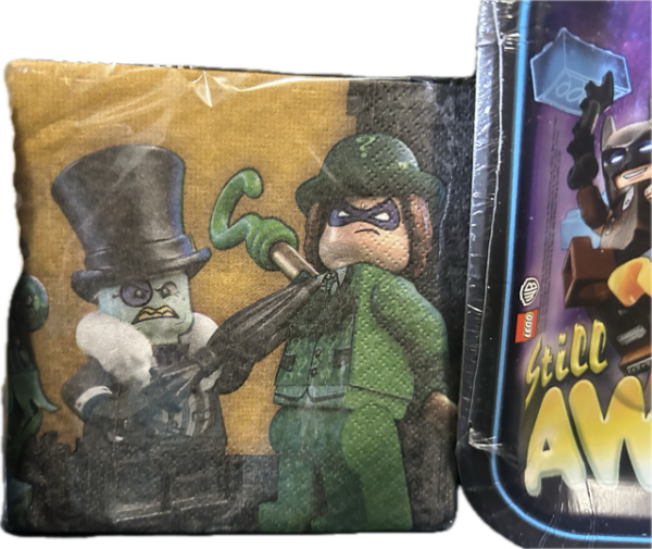 LEGO BATMAN PARTY SUPPLIES - PLATES, CUPS, NAPKINS PACK - Image 5