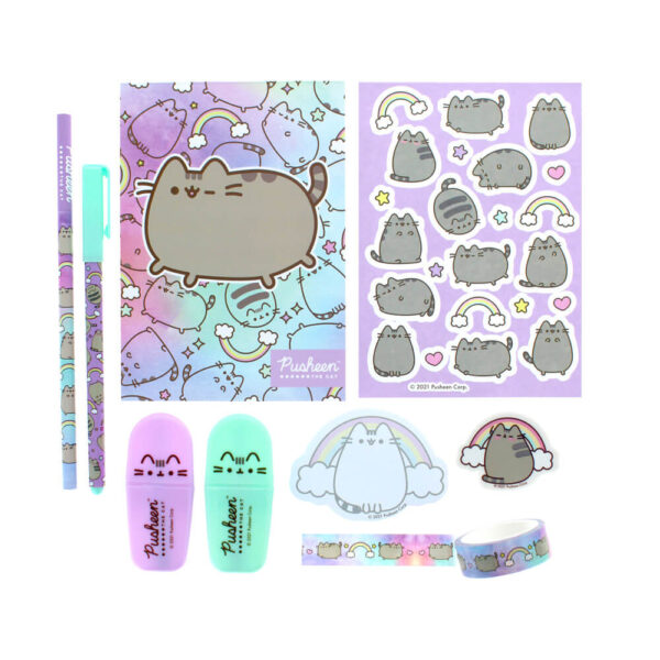 PUSHEEN THE CAT  PUSHEEN TIE DYE STATIONERY SET