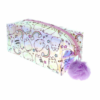 PUSHEEN THE CAT  PUSHEEN TIE DYE PVC PENCIL CASE WITH POM POM