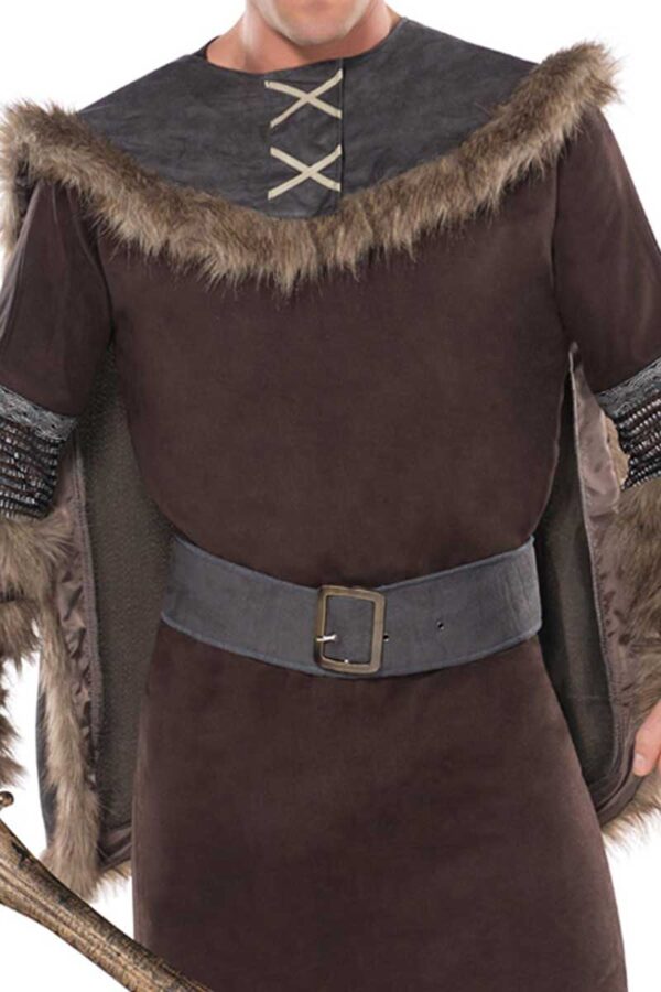COSTUME VIKING WARRIOR DELUXE BARBARIAN FANCY DRESS MENS SIZE M-L - Image 5