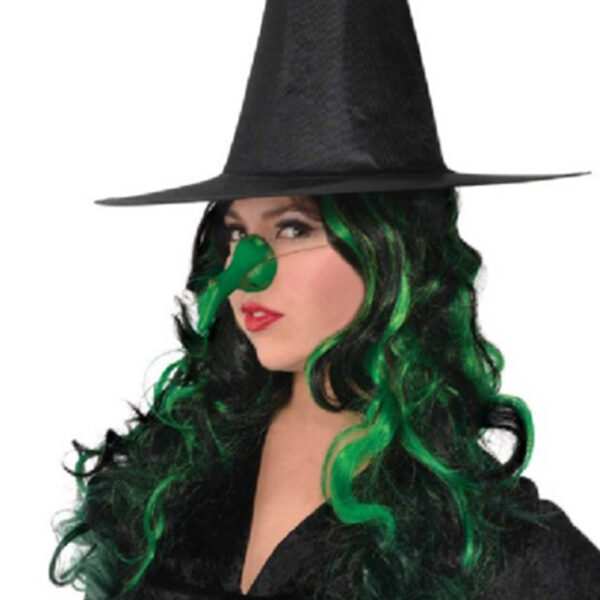 Witch Nose Women's Halloween Costume Accessory - Green Colour - Image 2