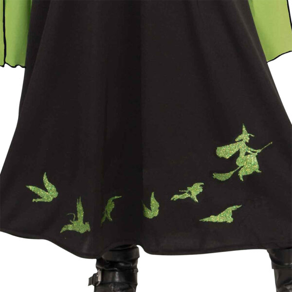 Wizard of Oz: Wicked Witch of the West Licensed Girl's Halloween Costume Black - L - Image 4