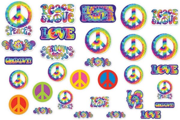 Feeling Groovy 60s Bulk Party Cutout 30 pack