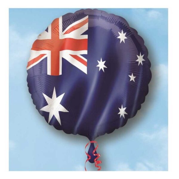 45cm Standard HX Australia Day Rally Flag Inflatable Foil Balloon - Image 2