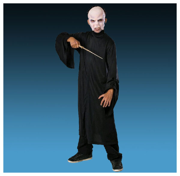 HARRY POTTER VOLDEMORT COSTUME ROBE & MASK CHILD MEDIUM 5-7Y - Image 4