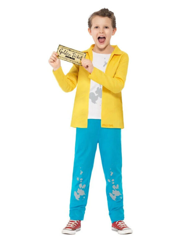 Child Roald Dahl Charlie Bucket Boys Costume S: S-M-L