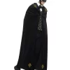 Deluxe Phantom Of the Opera Men's Halloween Costume Adult - Black & Gold S: Large - Image 2