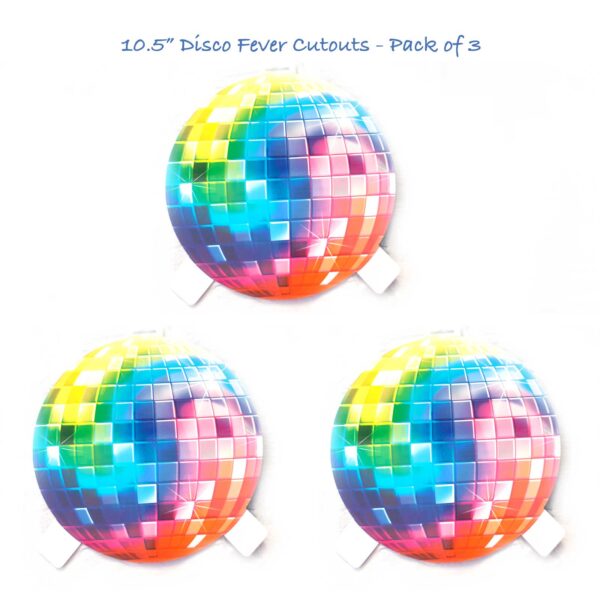 Disco Fever Bulk Party Cutout 3 count - Glossy Paper