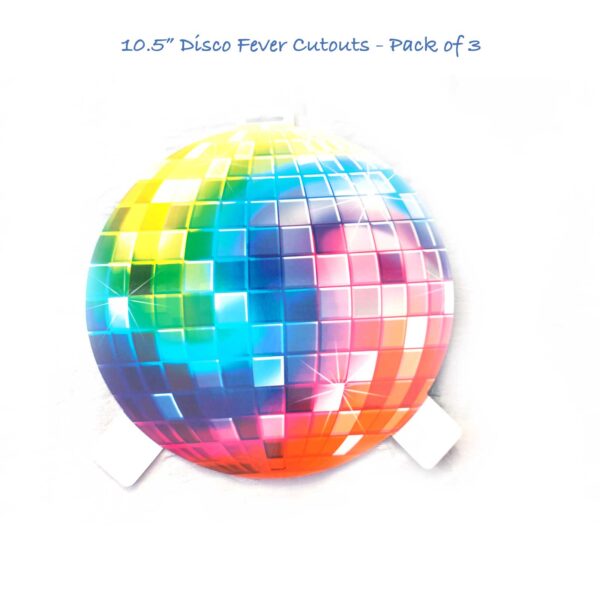 Disco Fever Bulk Party Cutout 3 count - Glossy Paper - Image 3
