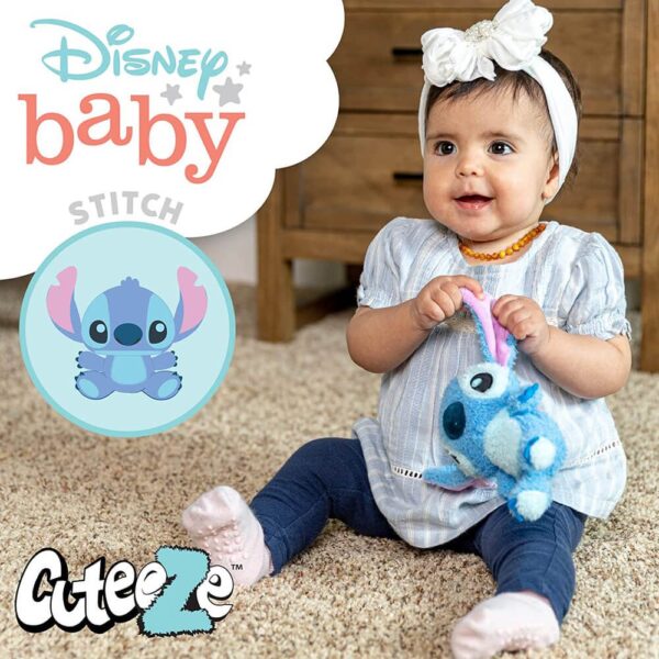 DISNEY BABY STITCH CUTEEZE 20 CM COLLECTIBLE PLUSH EMBROIDERED DETAILS SOFT TOY - Image 9
