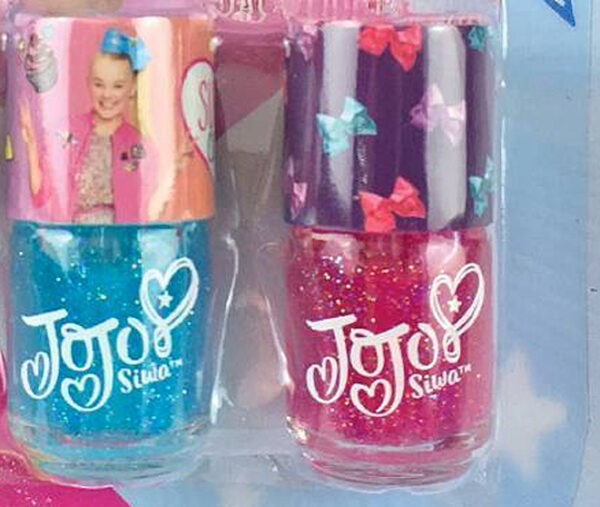 JoJo Siwa Licensd Glitter Nail Polish for Girls - 3 Pack Ages 5+ - Image 3