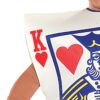 King Of Hearts Costume Poker Card Fancy Dress Adult Alice Wonderland Book Week - Image 3