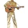 ELVIS PRESLEY LICENSED ICONIC GOLD ROCK'N'ROLL SUIT STAGE COSTUME - SHIRT, JACKET, TROUSERS - Image 4