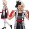 101 Dalmatians Style Evil Little Madame Girls Costume 7-9y Book Week Fancy Dress