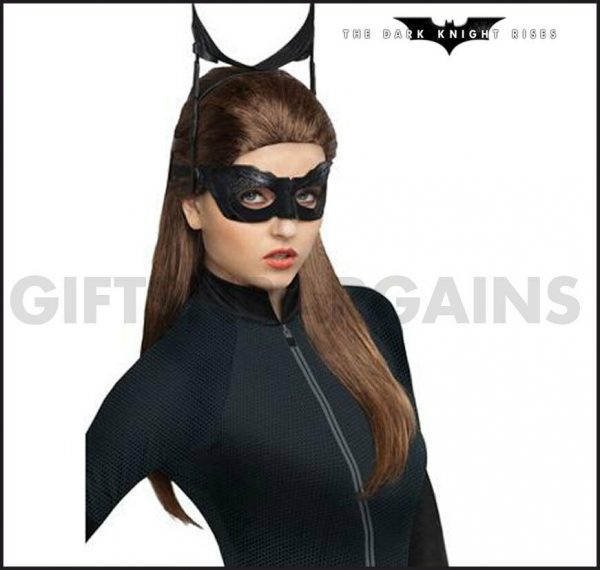 CATWOMAN Brown Wig Adult Dark Knight Rises Licensed Halloween costume accessory - Image 4