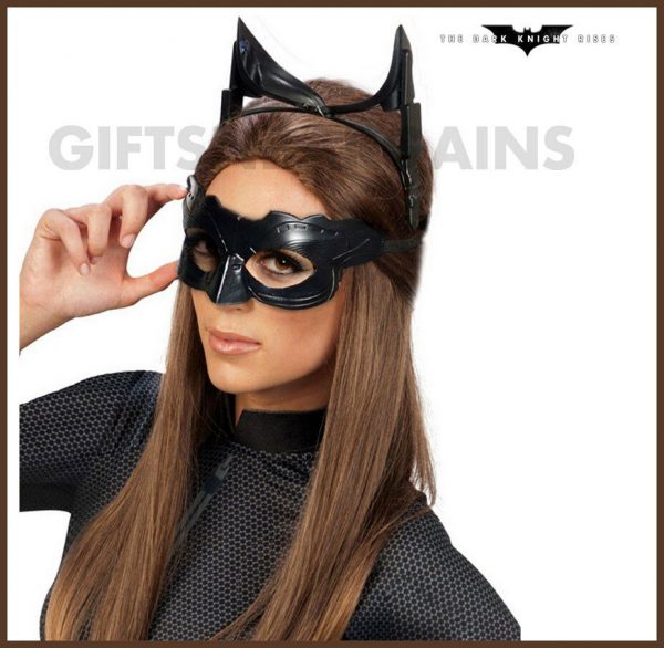 CATWOMAN Brown Wig Adult Dark Knight Rises Licensed Halloween costume accessory