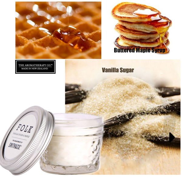 Christmas Gift The Aromatherapy Co Scented Folk Candle Vanilla Sugar Maple 100g