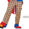 Clown Circus Party Entertainer Costume Adult Jester Tux Hat FREE Blue AFRO Wig - Image 5