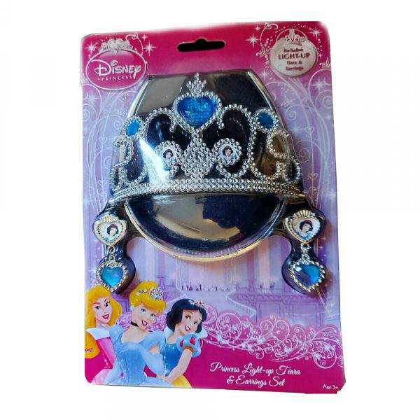 DISNEY PRINCESS SNOW WHITE LIGHT UP TIARA & EARRINGS 3-5YR GIRL CHILD GIFT SET